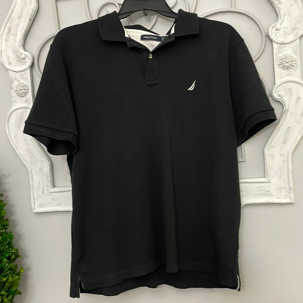 Men’s Black Nautica Polo Shirt Size XL